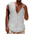 thumbnail image 1 of Aofany Men's Workout Tank Tops Plus Size Sleeveless Gym Crew Neck Bodybuilding Muscle Cut Off Vest Blouse, 1 of 5