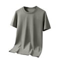 thumbnail image 1 of Aofany Mens Basic Short Sleeve Shirts Loose Solid Color Casual Tshirts Big and Tall Mens Summer Lightweight Plain Tee, 1 of 6