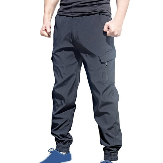 Aofany Mens Cargo Pants Casual Solid Multiple Pockets Multi Multifunctional Work Trousers Pants