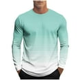 thumbnail image 1 of Aofany Mens Long Sleeve T Shirts Long Sleeve Shirts for Men Big and Tall Men's Loose Round Neck Long-sleeved T-Shirt Top, 1 of 4