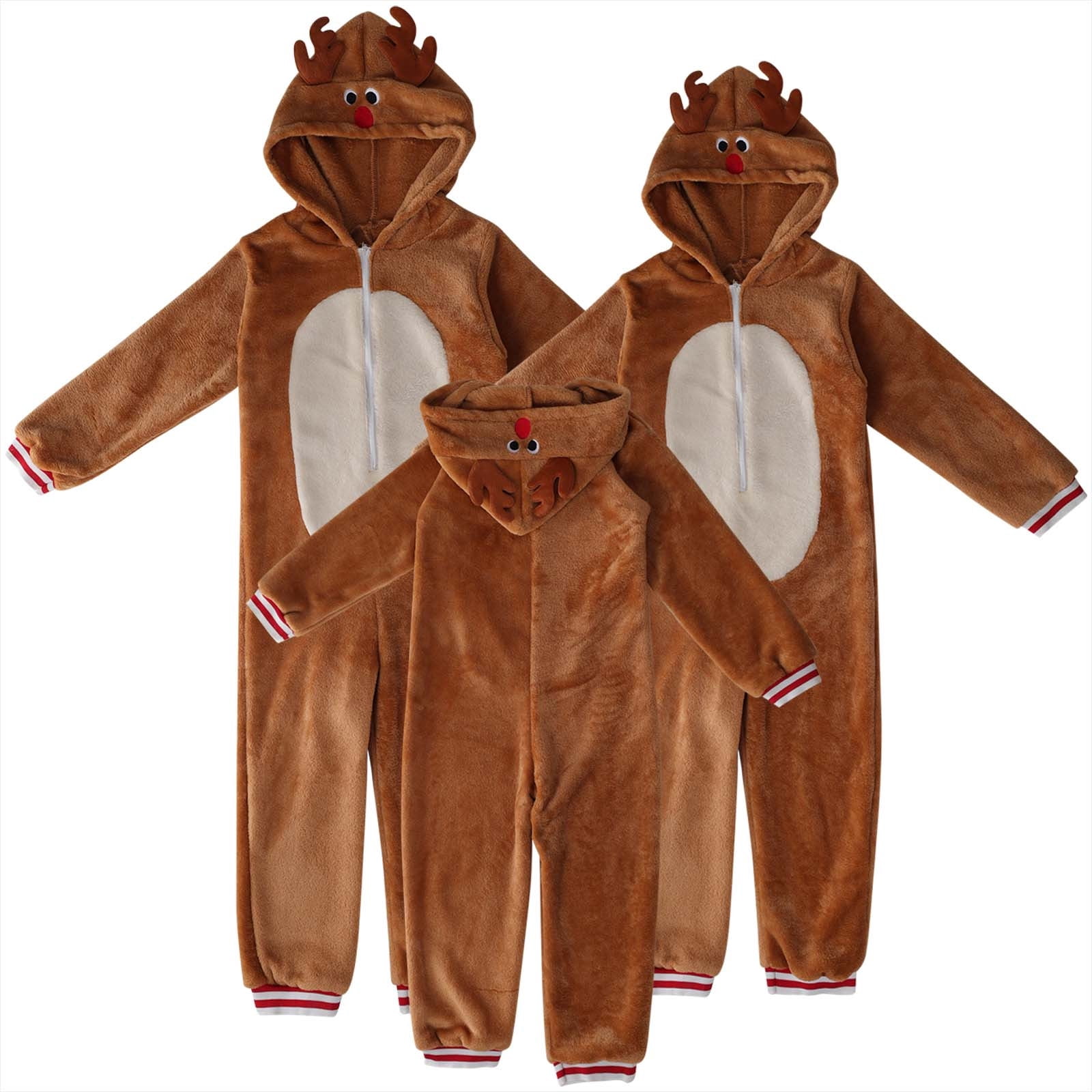 Aofany Merry Christmas Family Matching Pajamas Set Reindeer Print ...