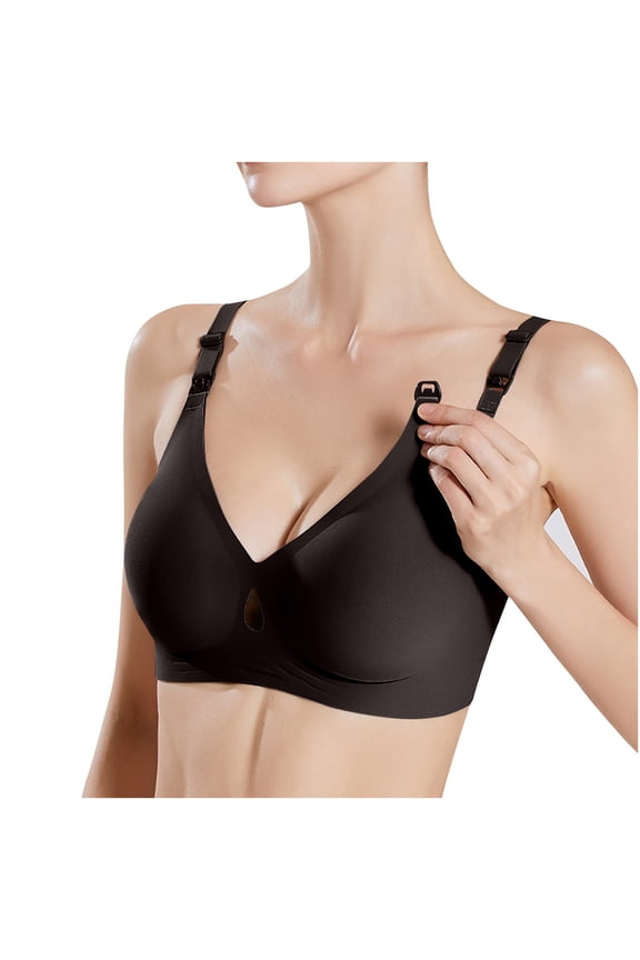 New Cotton Nursing Bra Maternity Lace Bra Breast Feeding Push Up Breastfeeding Bra