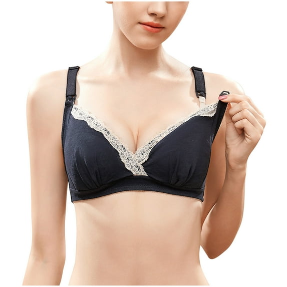 Aofany New Cotton Nursing Bra Maternity Lace Bra Breast Feeding Push Up Breastfeeding Bra