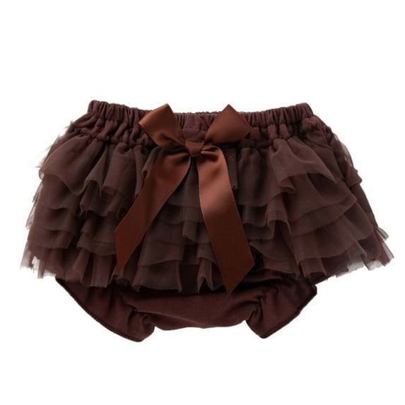 Aofany Newborn Toddler Baby Girls Bag Fart Pants Casual Bow Ruffle Solid Mesh Shorts