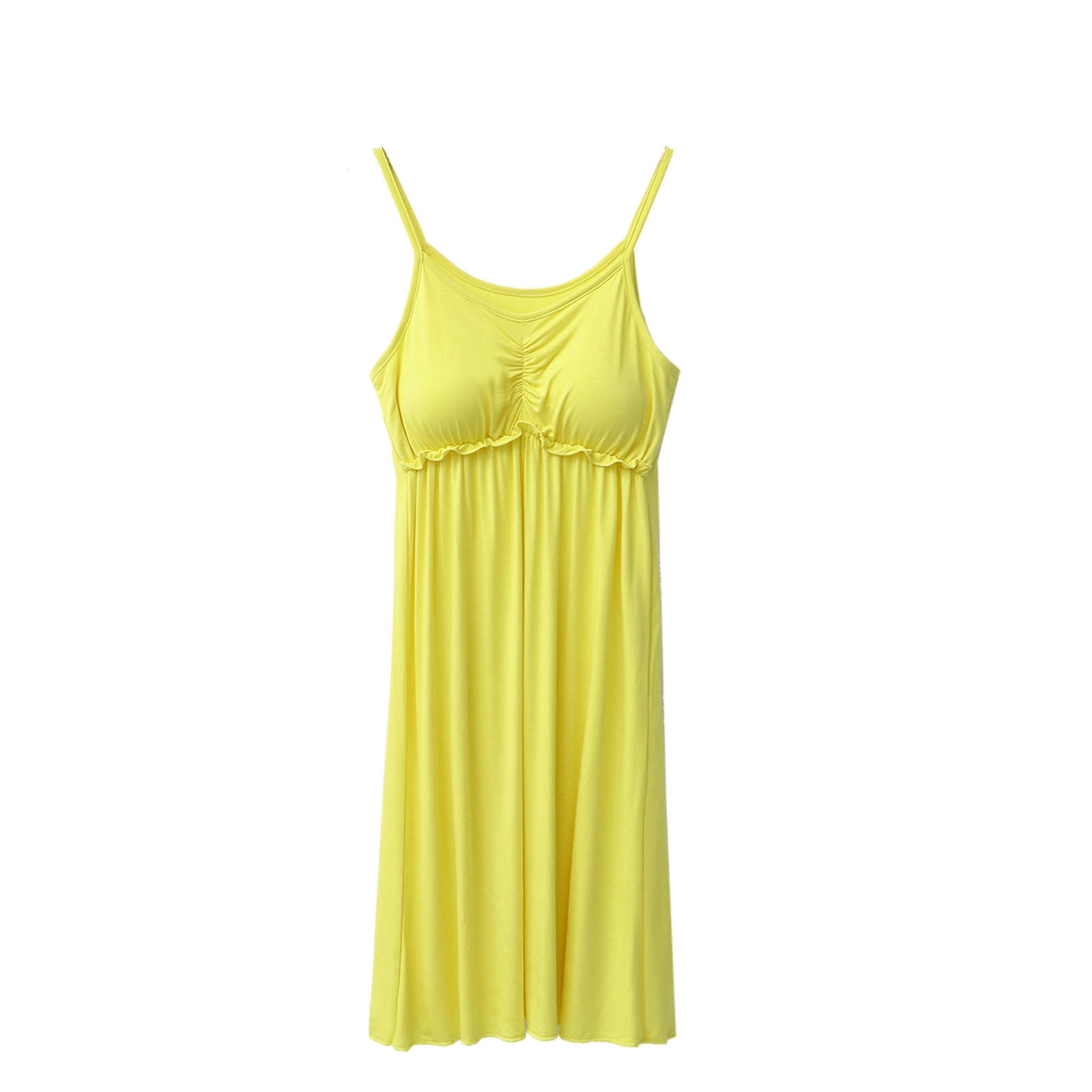 Aofany Nightgowns for Women with Built in Bra Pads Nightshirt Dress ...
