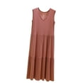 thumbnail image 1 of Aofany Nightshirts for Women Sleeveless Tank Pajama Dress Thin Soft Comfy V Neck Sleepwear Home Dress, 1 of 3