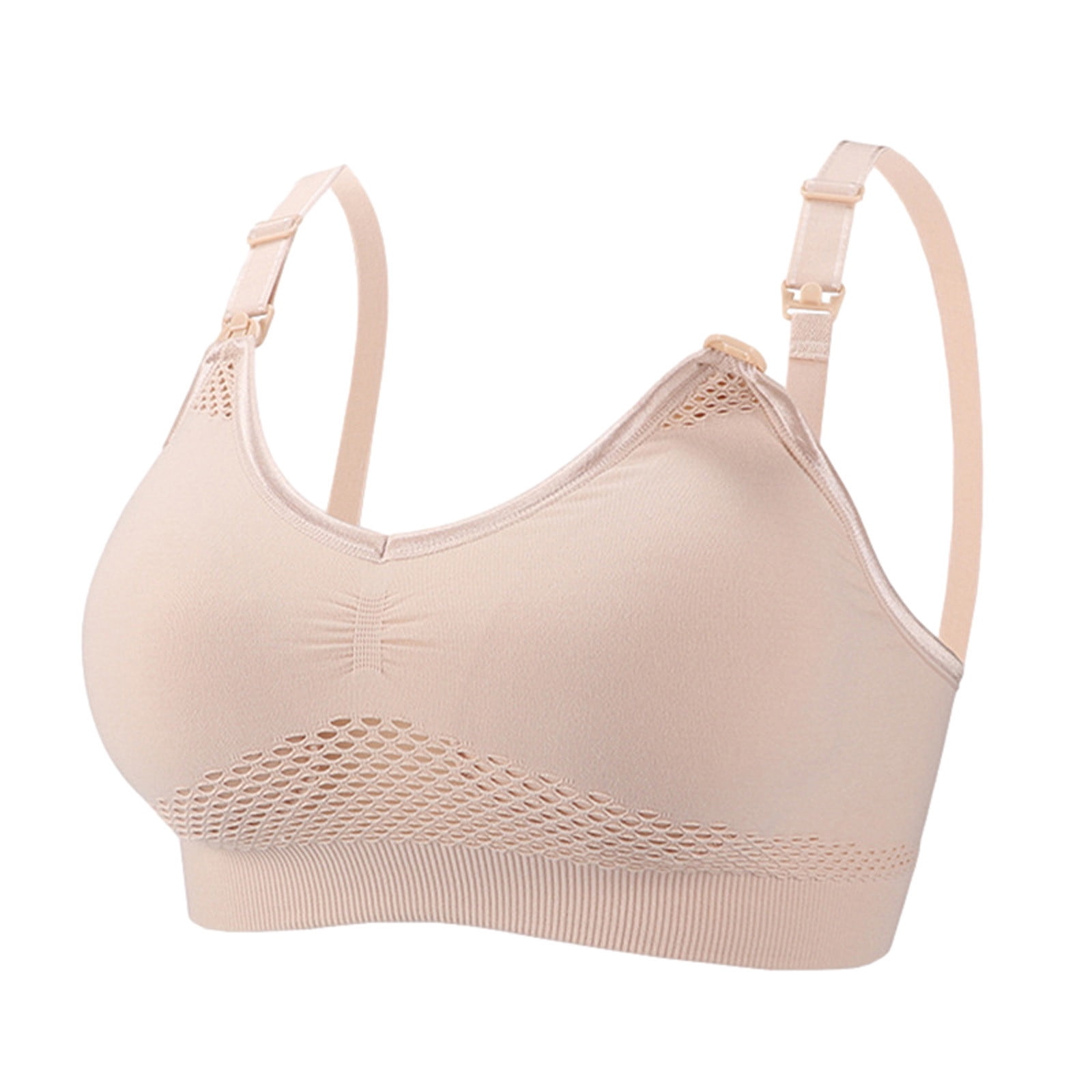 Aofany Nursing Bra for Breastfeeding Seamless Full Bust Maternity Bras for Pregancy No Rims