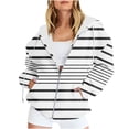 thumbnail image 1 of Aofany Oversized Zip Up Hoodie for Women Baggy Loose Basic Zipper Hooded Sweatshirt Coat Y2K Jacket, 1 of 5