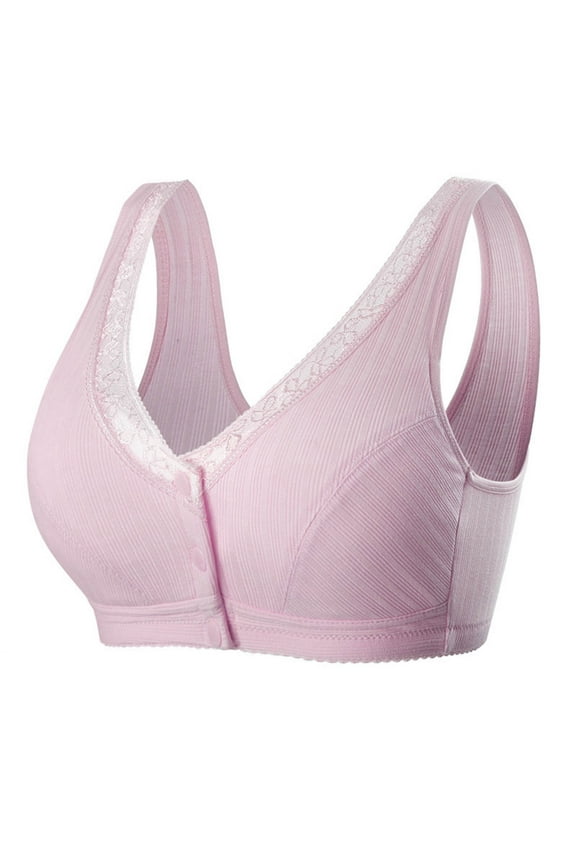 Plus Size Bras for Women Women Feeding Nursing Pregnant Maternity Bra Without Steel Rings Front Buckle Breastfeeding Underwear