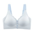 thumbnail image 1 of Aofany Plus Size Front Closure Bra Wireless Full Coverage Support with Wide Straps Print Comfort Bras Everyday Bras for Women, 36B/C-44B/C, 1 of 8