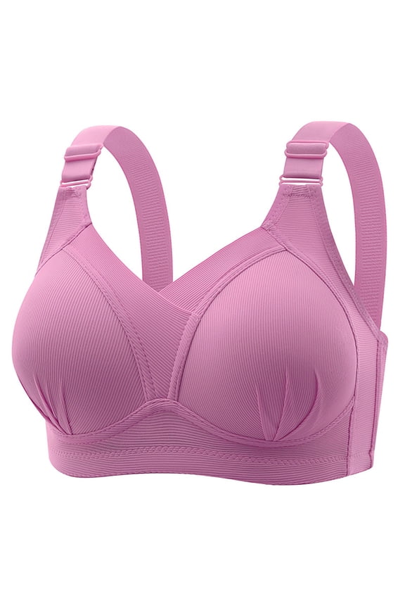 Plus Size Women's Bras,Bras for Women Underwire Bras,Women's Sexy Comfortable Breathable Large Size Adjustable Shoulder Straps Sexy Bra With Side Folding Beautiful Back Bra
