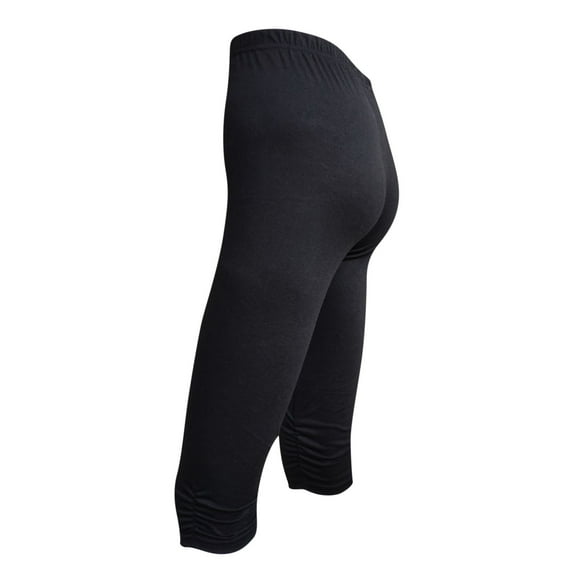 Aofany Plus Size Womens Capris Leggings Fitness Running Solid Sports Yoga Capris Pants Jogging Trousers