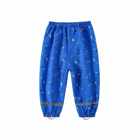 Aofany Rain Pants Kids Waterproof Pants Kids Trousers Over Pants Rain Wear for Girls And Boys 2-10 Years