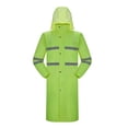 thumbnail image 1 of Aofany Raincoat Waterproof Men's Long Rain Jacket Lightweight Rainwear Reflective Reusable with Hood, 1 of 4