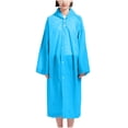 thumbnail image 1 of Aofany Reusable EVA Rain Ponchos for Adults, Raincoats with Adjustable Hood and Drawstring, Emergency Waterproof Unisex for Women and Men, 1 of 6