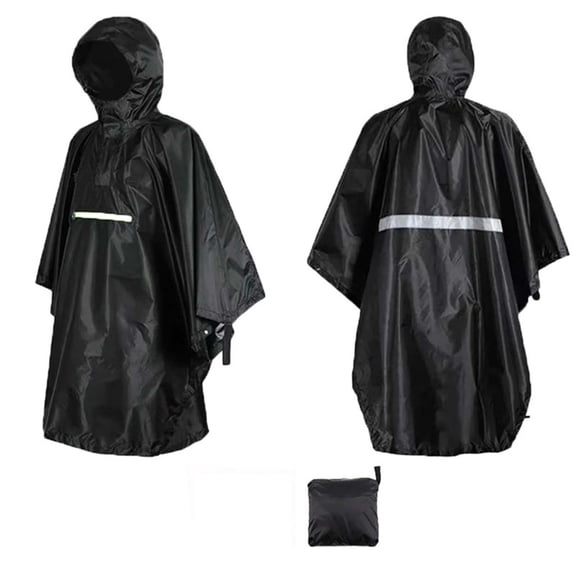 Aofany Reusable Rain Ponchos for Adults, Waterproof Lightweight Unisex Raincoat Hood with Drawstring for Women Men, Emergency Rain Gear for Cycling Hiking Camping