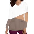 thumbnail image 1 of Aofany Women's Working Uniform Nursing Uniform Scrubs Top Womens Top With Two Pockets Color Block Long Sleeve V-neck Blouse, 1 of 4