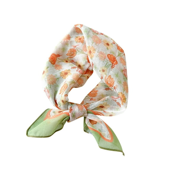 Aofany Scarf for Women Scarves Simulation Scarf Soft Kerchief Printing Women Silk Fashion Scarf