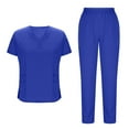 thumbnail image 1 of Aofany Scrubs Sets for Women Medical Uniform Comfy Short Sleeve Tops and Pants with Pockets Two-Pieces Scrubs Sets, 1 of 7
