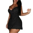 thumbnail image 1 of Aofany Sexy Sleepwear Womens Cami Chemise Nightgown Full Slip Lace Lounge Dress, 1 of 7