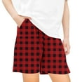 thumbnail image 1 of Aofany Shorts For Kids Girls Running Athletic Shorts Casual Loose Fit Plaid Shorts For Girls 5-14 Years, 1 of 4