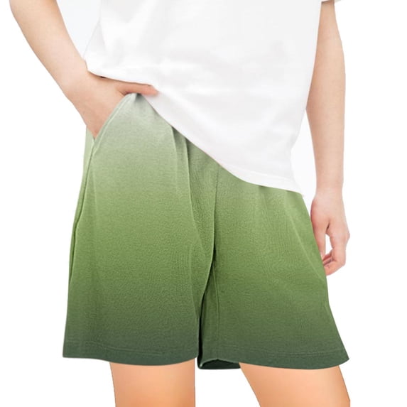 Aofany Shorts For Kids Girls Running Athletic Shorts Dance Soccer Shorts Bike Shorts Casual Loose Gradation Shots 5-14 Years