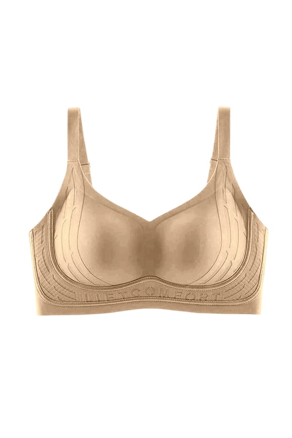 Smoothing Bra Anti Sagging Wireless Push Up Bras for Women No Underwire Full Coverage Bra Seamless Bras for Women, 34C/D-42C/D