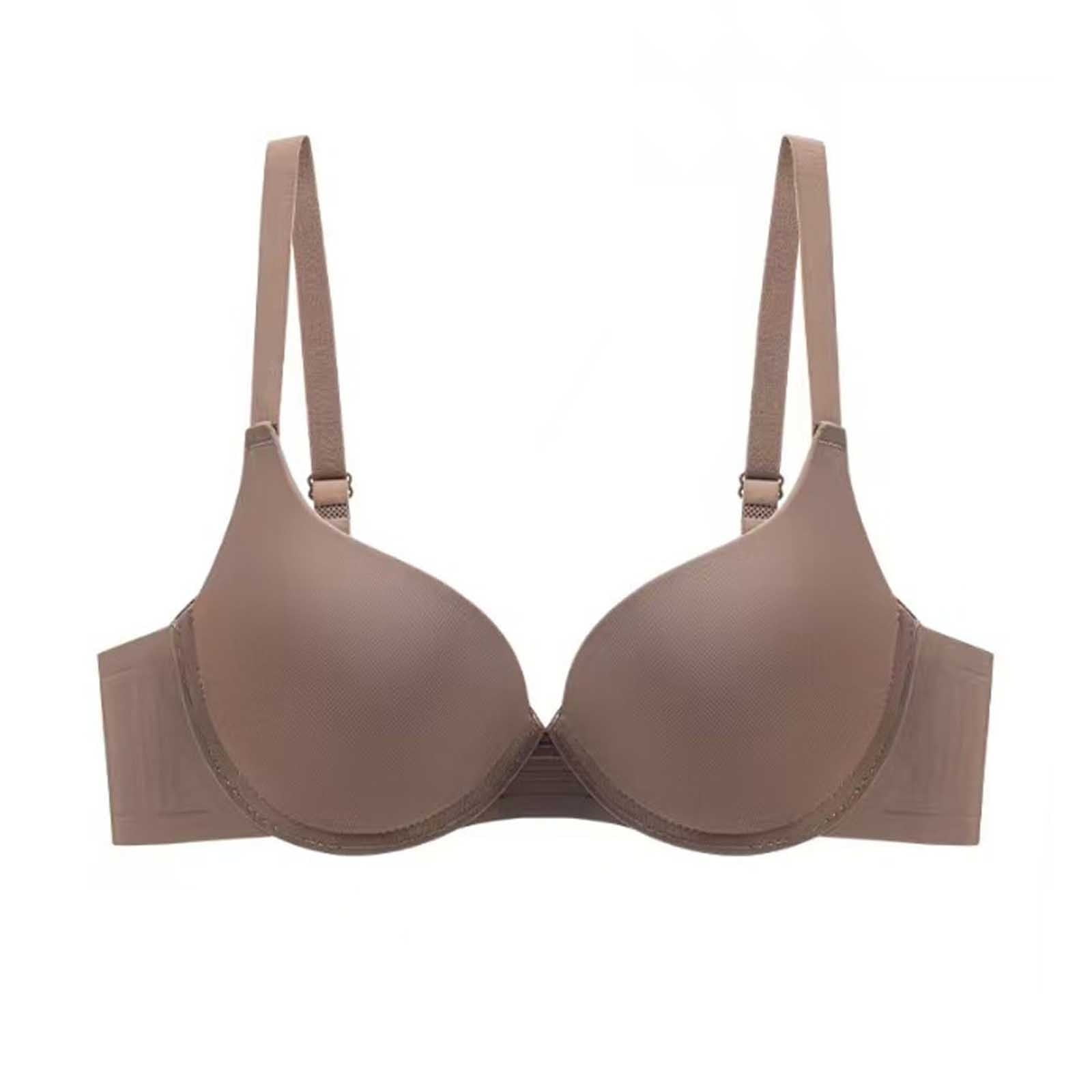 Aofany Solid Color Push Up Bra for Women Smoothing Adjustable Straps ...