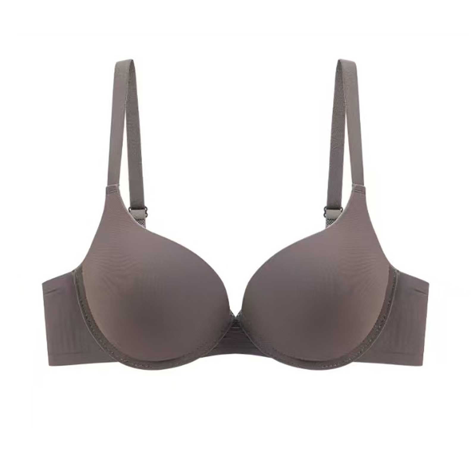 Aofany Solid Color Push Up Bra for Women Smoothing Adjustable Straps ...