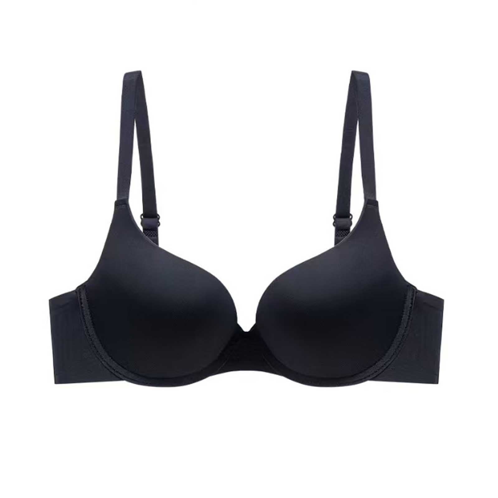 Aofany Solid Color Push Up Bra for Women Smoothing Adjustable Straps ...