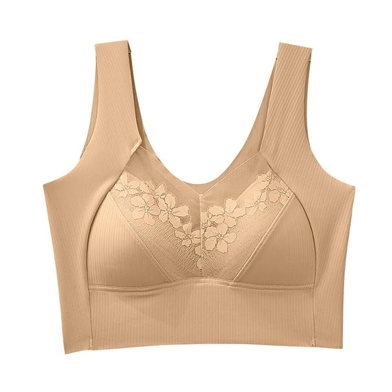 Aofany Sports Bras for Women Mesh Gathered Plus Size Bra Yoga Hollow Out Exercise and Offers Back Support Everyday Underwear