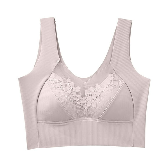 Aofany Sports Bras for Women Mesh Gathered Plus Size Bra Yoga Hollow Out Exercise and Offers Back Support Everyday Underwear