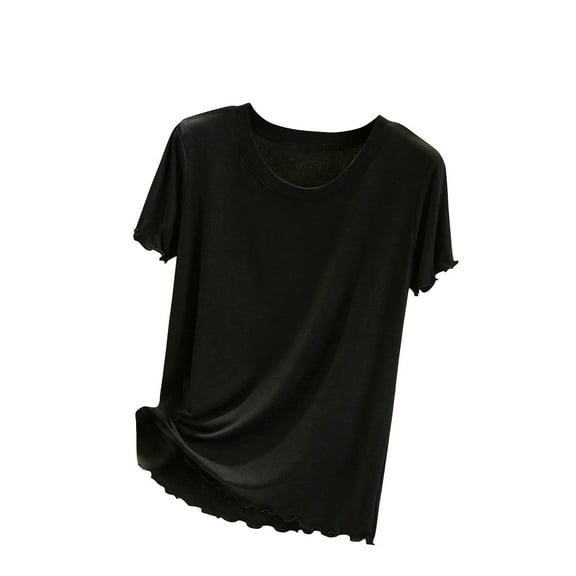 Aofany Summer Tops for Women Short Sleeve Comfy Basic Top Tees Tshirt Crewneck Dailywear Undershir