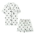 thumbnail image 1 of Aofany Summer Women Homewear Pajamas Set Short Sleeves Sleepwear Printed Casual Loose Nightwear Suit, 1 of 4