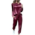 thumbnail image 1 of Aofany Sweatsuit Sets for Women 2 Piece Lounge Set Loose Jogger Sets Fall Outfits Sets Solid Tracksuits with Pockets, 1 of 8