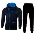 thumbnail image 1 of Aofany Sweatsuits for Men Zip Up Hooded Sweatshirt Running Sweatpant Set Casual Men's 2 Piece Tracksuit Soft Lightweight Outfit Set, 1 of 7