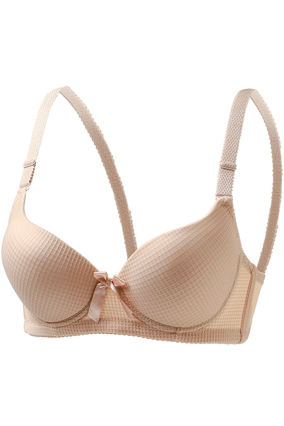 T-Shirt Bras for Women Plus Size Wire Everyday Bras Push up Breathable Solid Color Bras Comfortable Shaping Soft Stretch Bras, 36B/C-46B/C