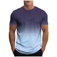 thumbnail image 1 of Aofany T-Shirts For Men Men's Tshirts Men Gradient Crew Neck Short Sleeve Summer Casual Tees Tops Mens T Shirt, 1 of 5