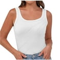 thumbnail image 1 of Aofany Tank Tops for Women Ribbed Tank Tops Sleeveless Slim Fit Pullover Shirts Solid Color Undershirt, 1 of 6