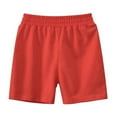 thumbnail image 1 of Aofany Toddler Baby Girls Summer Shorts Solid Color Cotton Comfy Cute Shorts Kids Sport Shorts Beach Short Pants Size 1-9 Years, 1 of 3