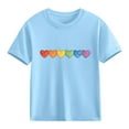 thumbnail image 1 of Aofany Toddler Boys Graphic T Shirts- Cotton Cute Short Sleeve Crewneck Kids Summer Tees Tops Size 3-9T, 1 of 6