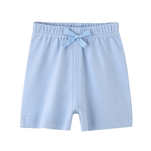 Aofany Toddler Baby Girls Soft Cotton Shorts Summer Solid Color Elastic Waist Cute Shorts
