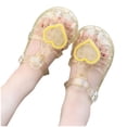 thumbnail image 1 of Aofany Toddler Shoes Baby Girls Cute Love Jelly Colors Hollow Out Non-slip Soft Sole Beach Roman Sandals, 1 of 8