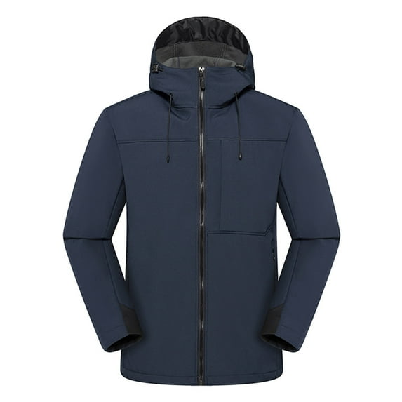 Aofany Winter Jackets for Men Men Fashion Zipper Casual Windproof Waterproof Loose Outwear Jacket Coat