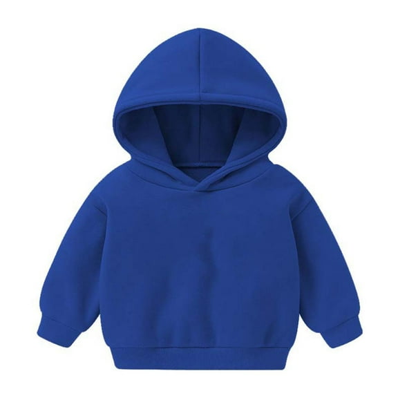 Aofany Winter Kids Hoodies Boys Girls Hooded Sweatshirts Children Solid Color Pullover Outerwear