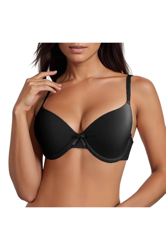 Wire Bra for Women 34B/C-42B/C Breathable Full Coverage Comfort Seamless Soft T Shirt Bras Push Up Bras for Women