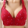 thumbnail image 1 of Aofany Wirefree Bras for Women, Plus Size Front Closure Printed Bra Wirefree Extra-Elastic Bra Adjustable Shoulder Straps Everyday Bras 36B/C-46B/C, 1 of 1