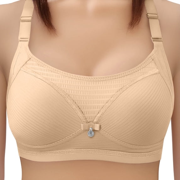 Aofany Wireless Bras for Women Breathable Full Coverage Push Up Bras Comfy Support Everyday Bra, 36B/C-42B/C