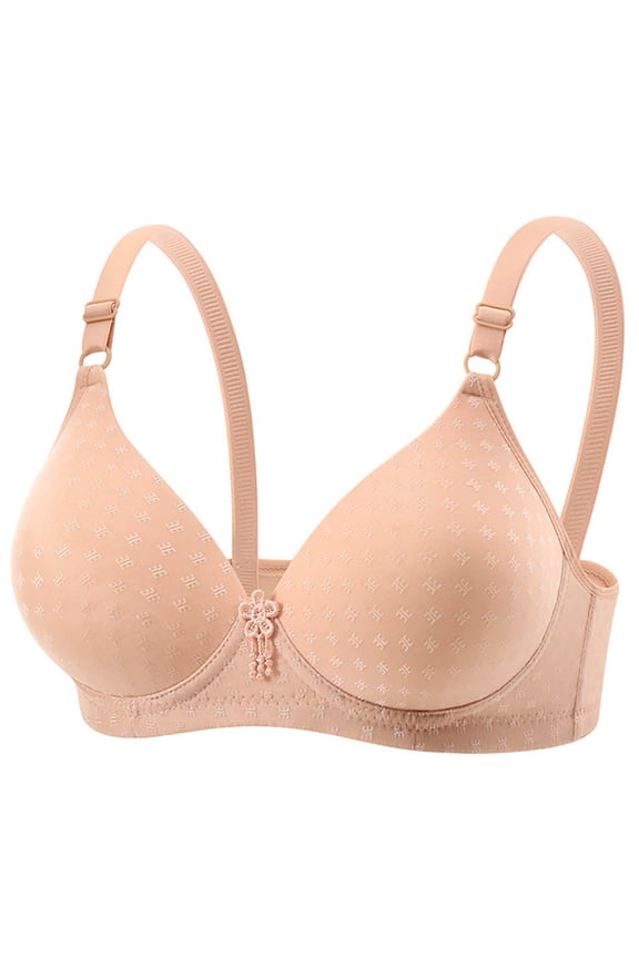 Wireless Bras for Women No Underwire Breathable Everyday Bra Comfort Wirefree Push Up Bra Full Coverage, 36B/C-42B/C