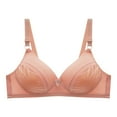 thumbnail image 1 of Aofany Woman's Embroidered Glossy Bra Push Up No Rims Adjustable Bras Comfortable Breathable Underwear, 1 of 2